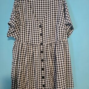 NWOT Evans Checkered Dress Size 16